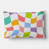 Kleurrijke Retro Modern Geruite Patroon Etui (Achterkant)