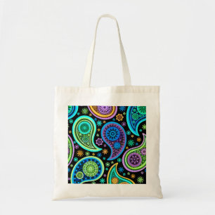 Kleurrijke Retro Paisley Pattern2.0 Tote Bag