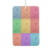 Kleurrijke Retro Pop Art Custom Dog Pet Photo Grid Luchtverfrisser (Voorkant)