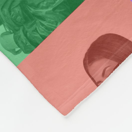 Kleurrijke Retro Pop Art Modern Custom Photo Grid Fleece Deken (Hoek)