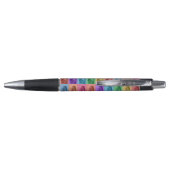 Kleurrijke Retro Pop Art Modern Custom Photo Grid Pen (Achterkant)