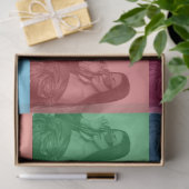 Kleurrijke Retro Pop Art Modern Custom Photo Grid Tissuepapier (Geschenk)