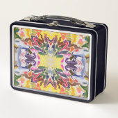 Kleurrijke retro psychedelische caleidoscoop Abstr (Voorkant)