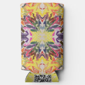 Kleurrijke retro psychedelische caleidoscoop Abstr (Achterkant)