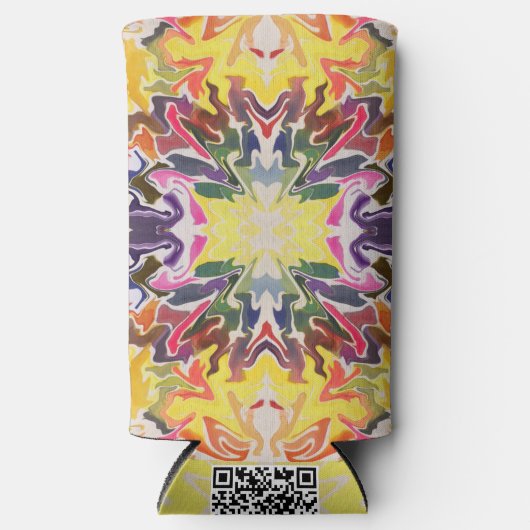 Kleurrijke retro psychedelische caleidoscoop Abstr (Voorkant)