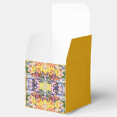 Kleurrijke retro psychedelische caleidoscoop Abstr Bedankdoosjes (Geopend)