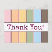 Kleurrijke Retro QR-code Bedankt voor uw Zakelijke Briefkaart (Voorkant)