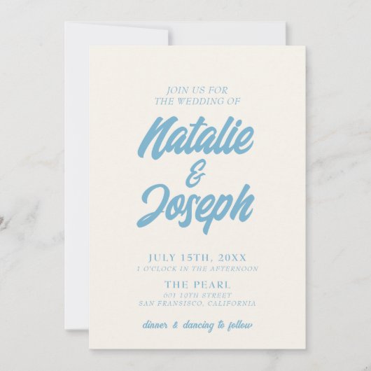 Kleurrijke Retro QR Code Bright Fun Modern Wedding Kaart (Voorkant)