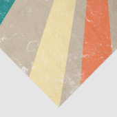 Kleurrijke Retro Rainbow Sunburst Tissuepapier (Detail)