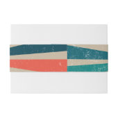 Kleurrijke Retro Regenboog Zonneuitbarsting Huweli Uitnodigingen Wikkel (Achterkant Voorbeeld)