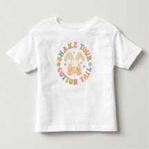 Kleurrijke retro schud je katoenen staartkonijn Pa
