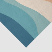 Kleurrijke retro-stijl golft decoratie tissuepapier (Detail)