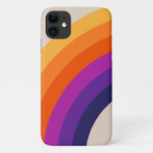 Kleurrijke retro stijl regenboog kunst Case-Mate iPhone case (Achterkant)
