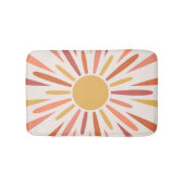 Kleurrijke retro stijl zonneschijn ontwerp badmat (Voorkant)
