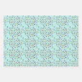 Kleurrijke retro string lichten inpakpapier vel (Voorkant)