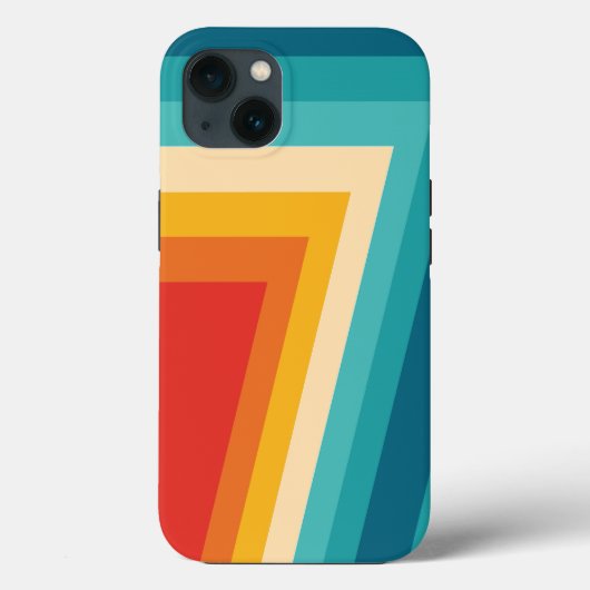 Kleurrijke Retro Stripes - 70s 80s ontwerp Case-Mate iPhone Case (Achterkant)