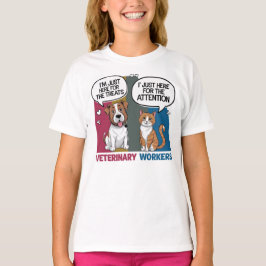 Kleurrijke Retro Veterinair cadeau T-Shirt