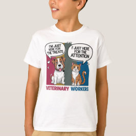 Kleurrijke Retro Veterinair cadeau T-Shirt