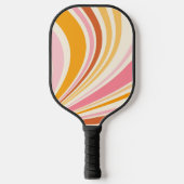 Kleurrijke retro vibes pickleball paddle (Voorkant)