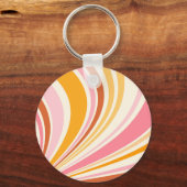 Kleurrijke retro vibes sleutelhanger (Voorkant)