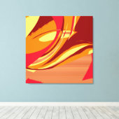 Kleurrijke retroflecterende Abstracte artikel 2 Canvas Afdruk (Insitu (Houten vloer))