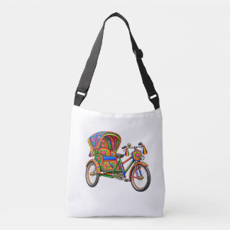 Kleurrijke rickshawkunst — Bengaalse crossbodytas Crossbody Tas
