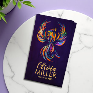 Kleurrijke Rijzende Phoenix Vogel Visitekaartje