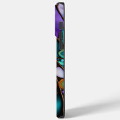 Kleurrijke River Rock Pebbles-Glas in lood look Case-Mate iPhone Case (Achterkant / Links)