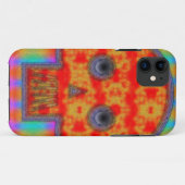 Kleurrijke robot schedel schilderen Case-Mate iPhone case (Achterkant (horizontaal))