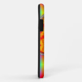 Kleurrijke robots schedel op regenboogachtergrond Case-Mate iPhone case (Achterkant/rechts)
