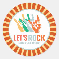 Kleurrijke Rock and Roll Rockstar Verjaardag