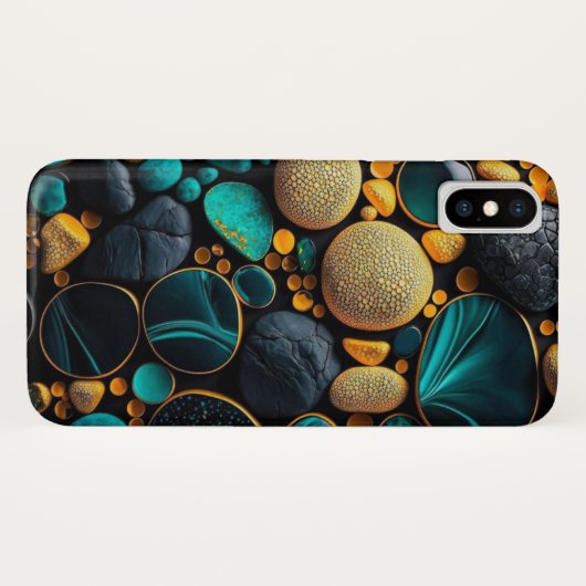 Kleurrijke Rocks iPhone Case (Achterkant (horizontaal))