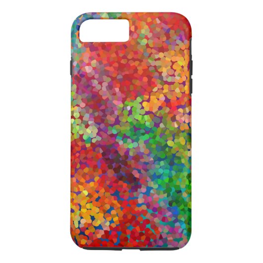 Kleurrijke rode blauwe telefooncel 7 plus Case-Mate iPhone case (Achterkant)