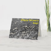 Kleurrijke rode en blauwe magische bossen kaart (Voorkant)