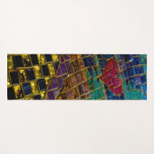 Kleurrijke rode hart mozaïek yogamat (Voorkant (horizontaal))