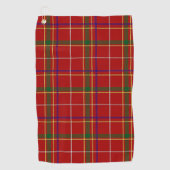 Kleurrijke Rode Tartan Plaid Golfhanddoek (Voorkant)