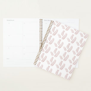 Kleurrijke rollen inpakpapier met verschillende planner