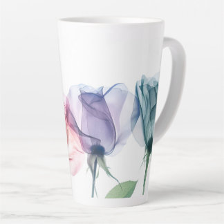 Kleurrijke Röntgenbloemen Latte Mok
