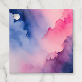 Kleurrijke rook kunst cadeaukaartjes bedankjes labels