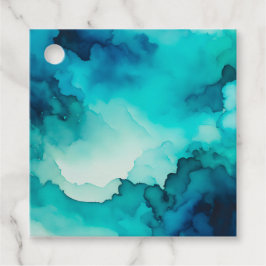 Kleurrijke rook kunst cadeaukaartjes bedankjes labels