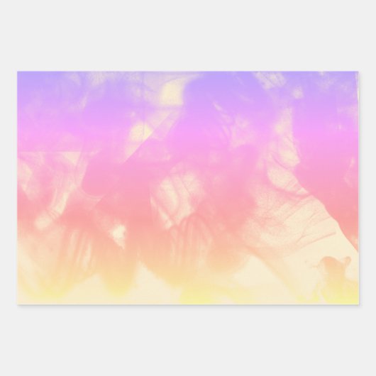 Kleurrijke Rookachtige Vlekken Decoupage Inpakpapier Vel (Voorkant 3)