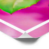 Kleurrijke Roos Flower Digital Painting-47566 Perfect Poster (Hoek)