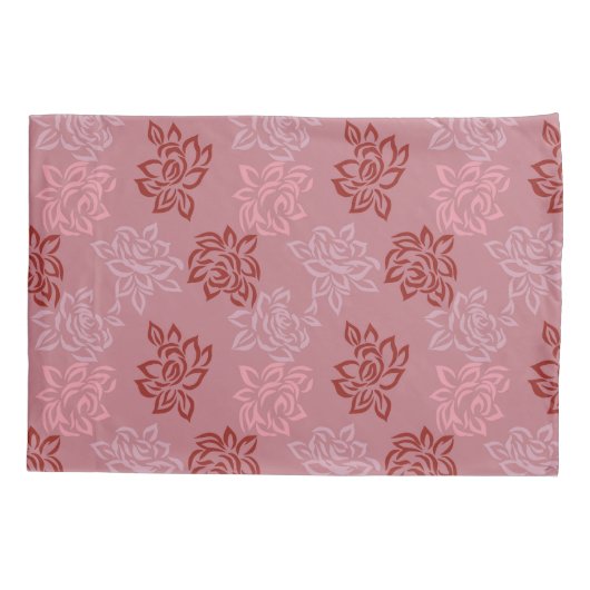 Kleurrijke roos naadloos patroon kussensloop (Achterkant)