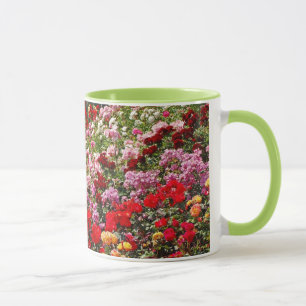 Kleurrijke roos tuin koffie mok