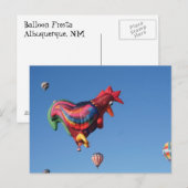 Kleurrijke Roostesr Briefkaart (Voorkant / Achterkant)