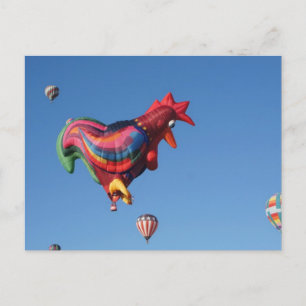 Kleurrijke Roostesr Briefkaart