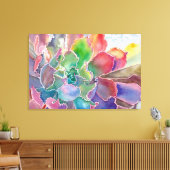 Kleurrijke rosette sonderste canvasafdruk canvas afdruk (Insitu (Woonkamer))