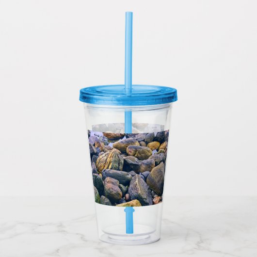 Kleurrijke rotsen acryl drinkbeker (Voorkant)