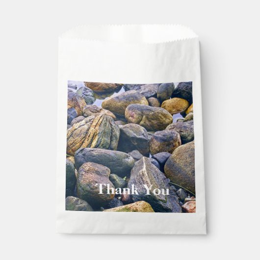 Kleurrijke rotsen bedankzakje (Voorkant)