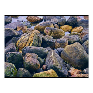 Kleurrijke rotsen perfect poster